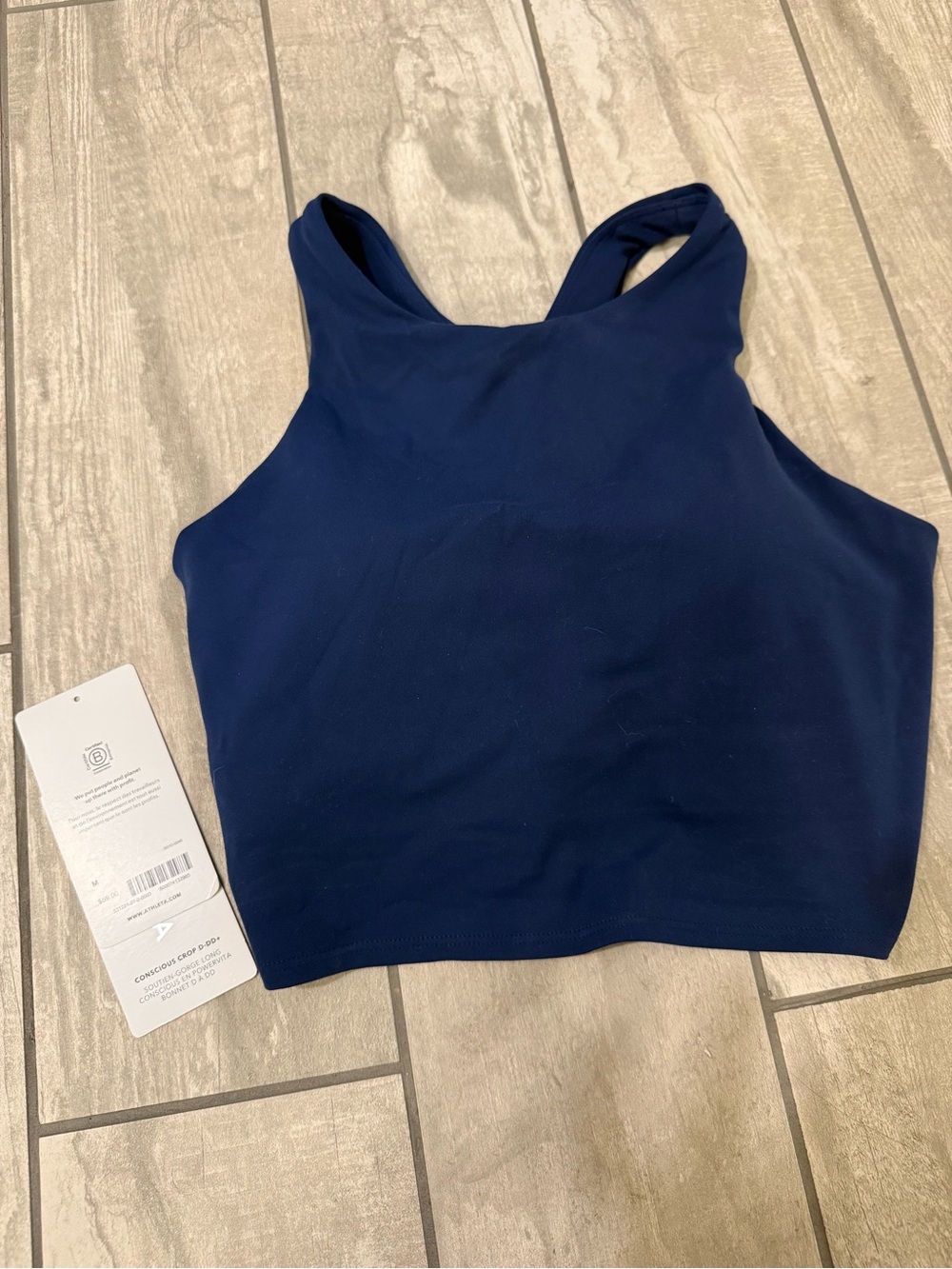 Athleta Conscious Crop in Navy